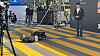 ANT Lab's latest tires that allow vehicles to move in any direction — not just forward, backward or turning — for full 360-degree maneuverability. [SARAH CHEA]