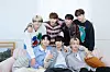 Boy band Ampers&One poses for the camera during a recent FanTalk 2 video interview with Celeb Confirmed. [CHO YONG-JUN]