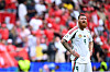 Hungary forward Martin Adam reacts after losing their Euros opener against Switzerland 3-1 at the Cologne Stadium in Cologne, Germany on Saturday. [AFP/YONHAP]