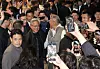 Nvidia CEO Jensen Huang and Hyundai Motor Group Executive Chair Euisun Chung head to the meeting venue in southern Seoul on Oct. 30. [NEWS1]