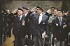 French veterans of the Korean War and officials of the French government visit the site of the Putchaetul battle in December 2008 and pay their respects to the fallen soldiers. [ECPAD/JEROME SALLES]