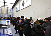 Customers line up to buy Samsung's Galaxy Z TriFold smartphone at the Samsung Gangnam store in Seocho District, southern Seoul on Dec. 12. [SAMSUNG ELECTRONICS]