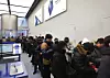 Customers line up to buy Samsung's Galaxy Z TriFold smartphone at the Samsung Gangnam store in Seocho District, southern Seoul on Dec. 12. [SAMSUNG ELECTRONICS]